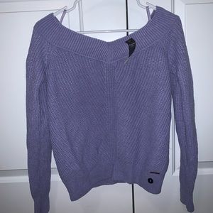 Lavender off the shoulder sweater